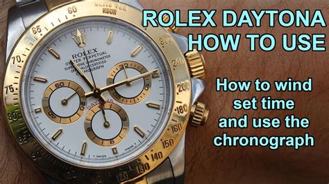 rolex daytona cosmograph instructions